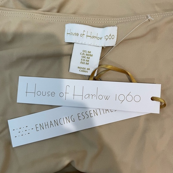 NWT House of Harlow Nude Bodysuit Size M - Picture 2 of 5